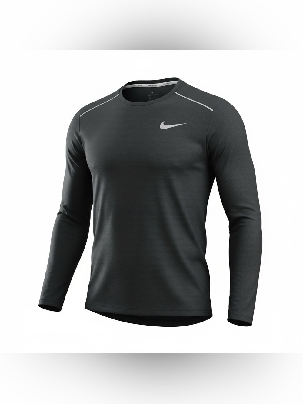 Nike Running Mens Size L Shirt  Training Gym Long Sleeve Activewear Reflective